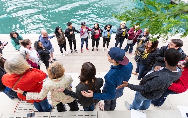 Heart Chant in Chicago, photo by Phillip Solomonson