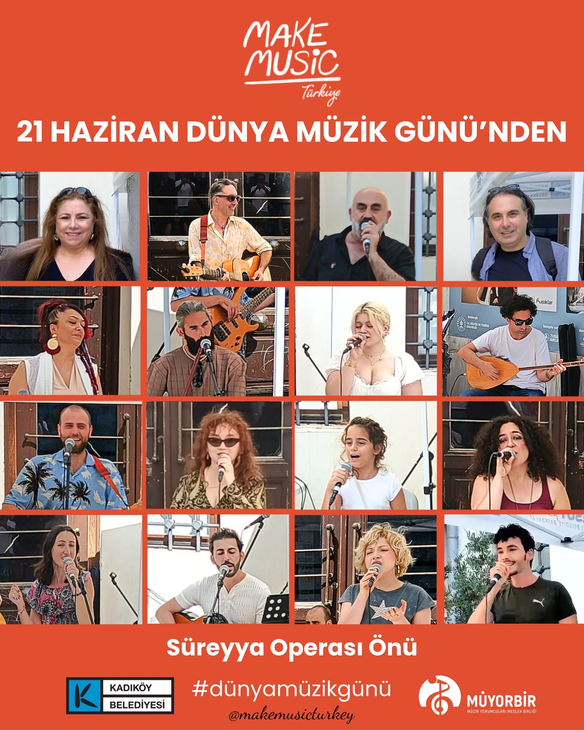 21 Haziran Dünya Müzik Günü’nde Süreyya Operası’nın Önündeydik