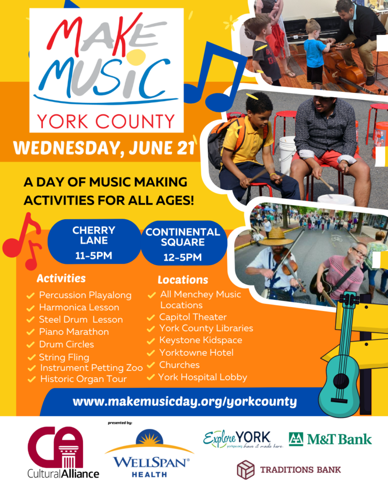 Make Music York County Make Music Day, June 21