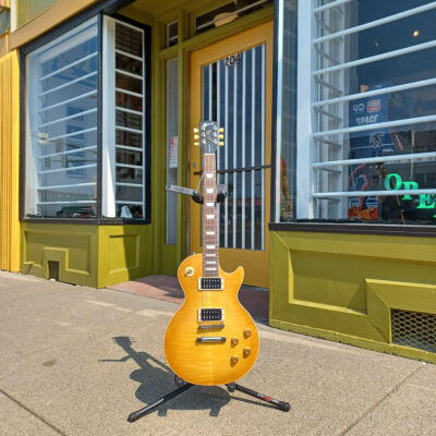 Sex AF Gibson Les Paul standard guitar.