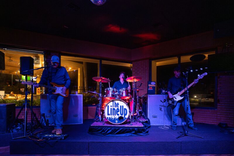 Band playing in club