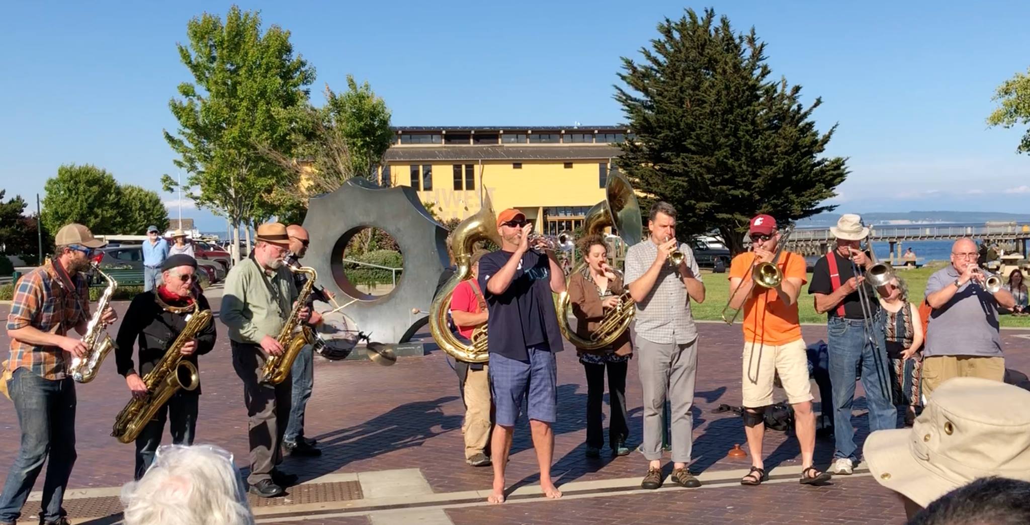 Unexpected Brass Brand at 2018 Make Music Day Port Townsend